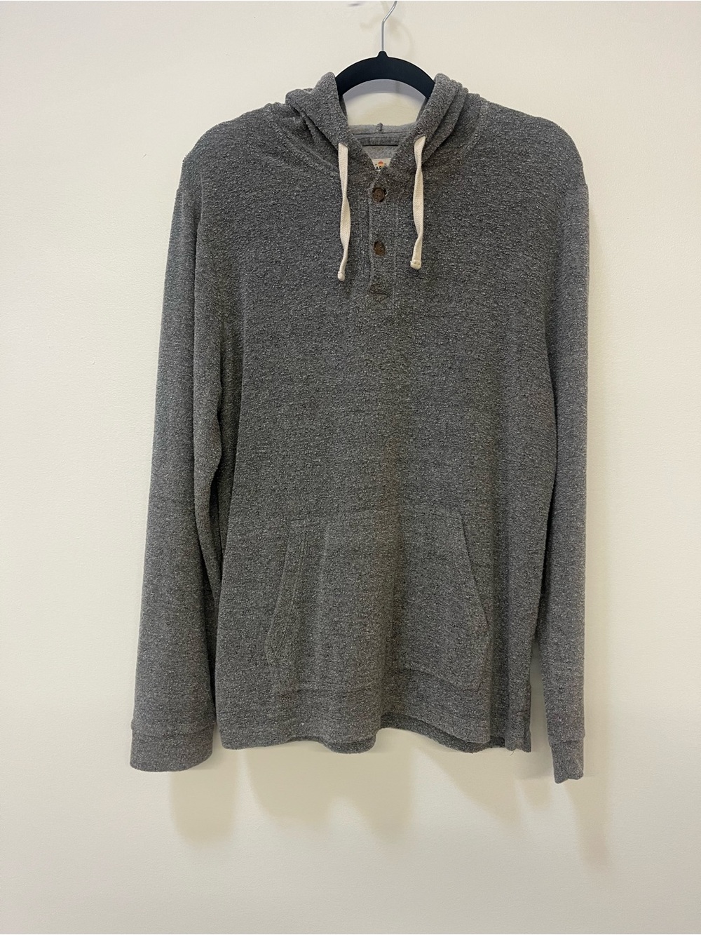 Marine Layer Men's Gray terry cloth hoodie